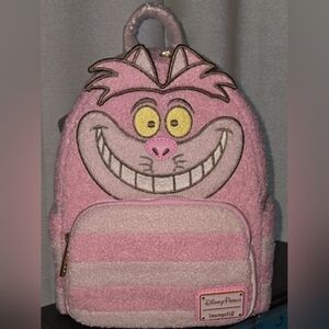 Loungefly Pink Cheshire Cat Furry Backpack
